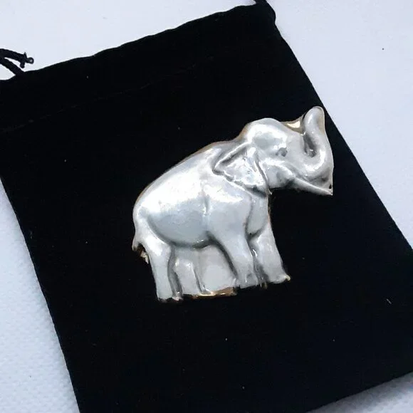 CLOSET SALE!!  NEW Collectable Prosperity ceramic elephant pin - Picture 10 of 11